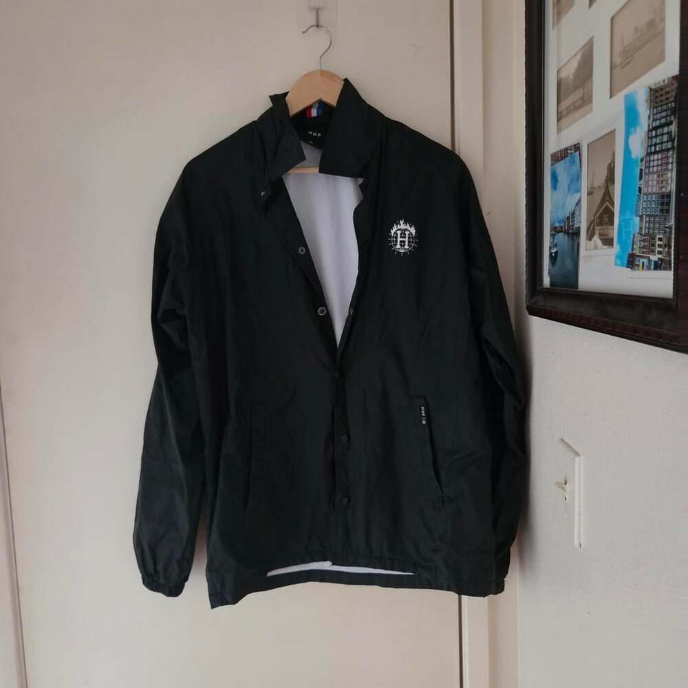 HUF x Thrasher Worldwide Coaches Jacket Black